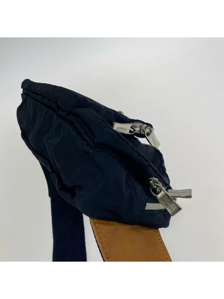 Orobianco ショルダーバッグ ナイロン レザー ブルー