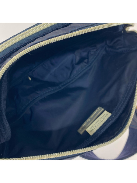 Orobianco ショルダーバッグ ナイロン レザー ブルー