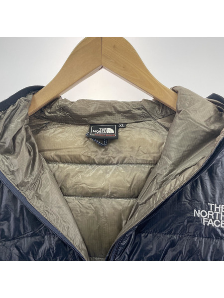 THE NORTH FACE LIGHT HEAT HOODIE ダウンジャケット ネイビー XL