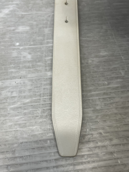 Balenciaga BBロゴ カーフスキン レザーベルト 白 581690 9000 V 501523 75