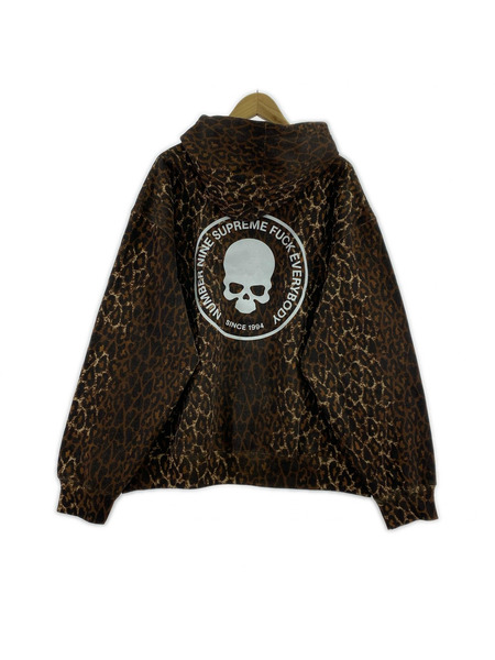 Supreme×Number (N)ine 25AW Hooded Sweatshirt Leopard XL