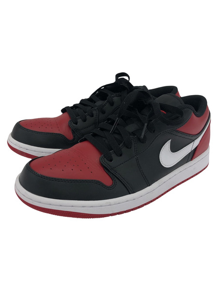 NIKE 553558-066 AIR JORDAN1 LOW スニーカー 赤/黒/白[値下]