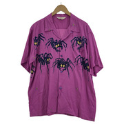 STAR OF HOLLYWOOD HIGH DENSITY RAYON OPEN SHIRT TARANTULA XL