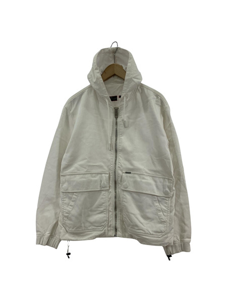 DIESEL パーカー（ジップアップ） ジップパーカー S ホワイト