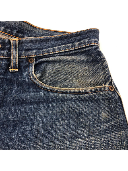 Levi's 501 BIGE カットオフデニム (35)