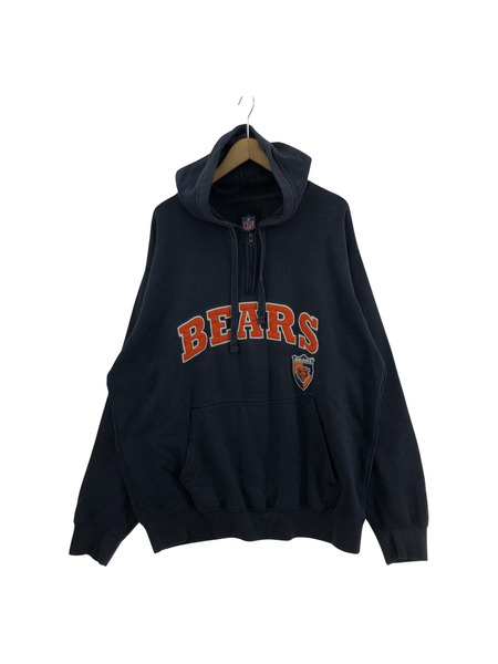 NFL BEARS ハーフジップパーカー XL 紺[値下]