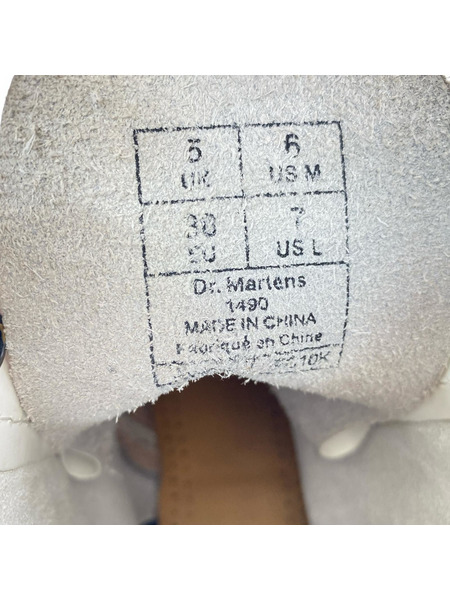 Dr.Martens 10ホールブーツ 1490 白 (24.5)