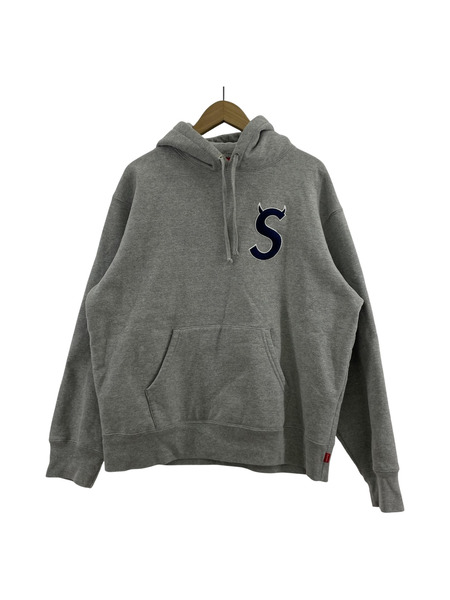 Supreme 22AW S LOGO SWEATSHIRTS ツノ グレー パーカー (M)