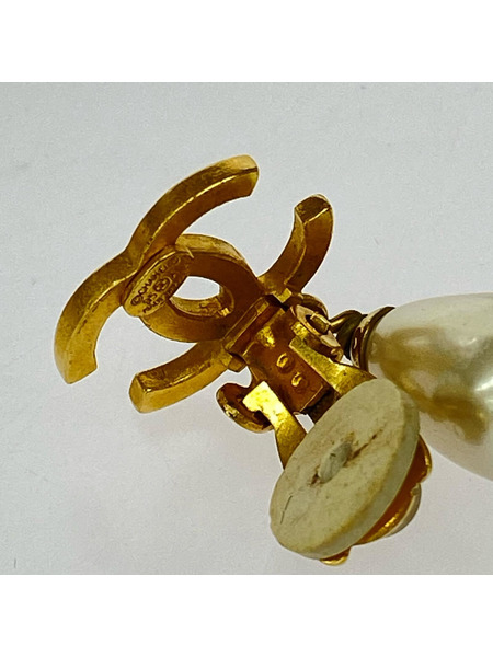 アクセサリー CHANEL ココマーク ドロップパールイヤリング