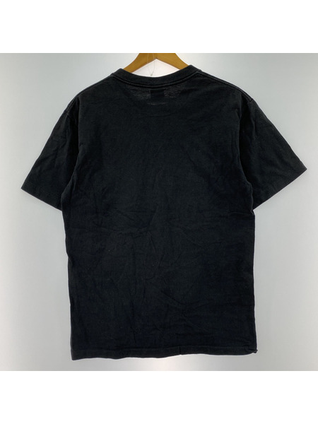 OLD STUSSY 紺タグ USA製 Tシャツ (M) (黒)