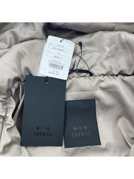 TATRAS 24AW LADISLAO フード付ボアジャケット 03 ベージュ MTAT24A4990-L