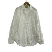 長袖シャツ CANTATE スキッパーシャツ 48 ホワイト