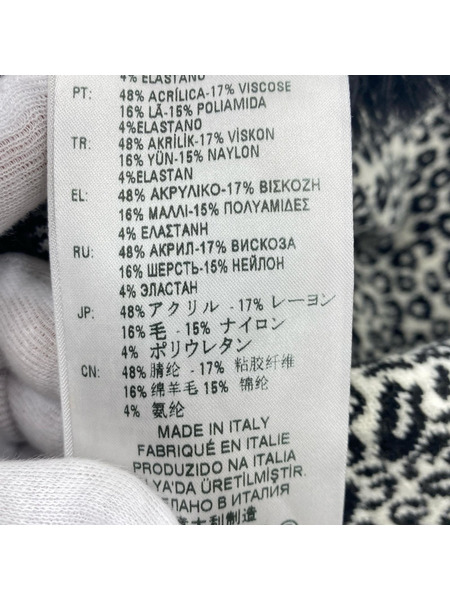 DIESEL ノースリーブワンピース センタージップ レオパード