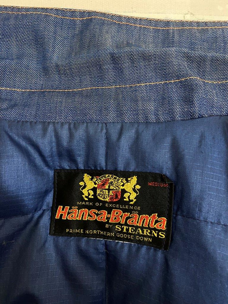 70s Hansa-Branta ヨーク切替ダウンシャツジャケット (M) IDG