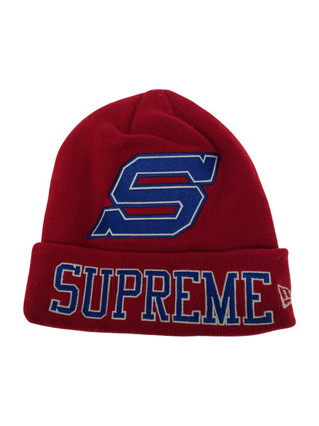 Supreme×NEW ERA 16AW BIG S Beanie RED