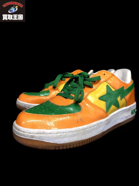 A BATHING APE BAPESTA LOW ORANGE GREEN YELLOW(31 13)[値下]