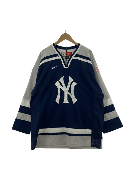 NIKE TEAM MLB YANKEES ホッケーシャツ (L)[値下]