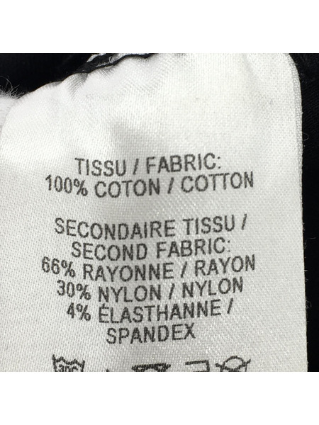 3.PARADIS SALY デニム&スウェット リメイクパンツ (30) ブラック×インディゴ
