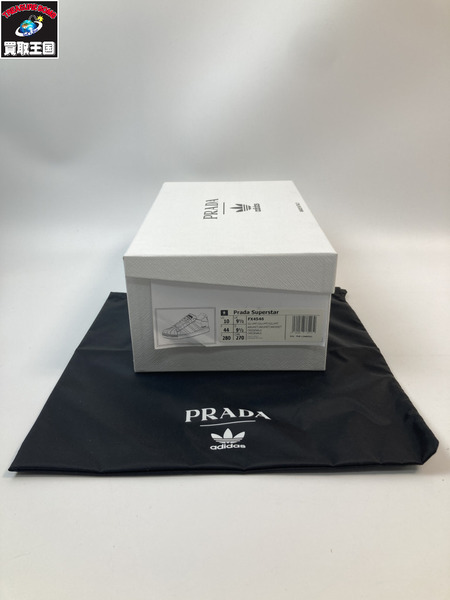 PRADA adidas プラダ アディダスコラボ FX4546 Superstar Silver Metallic 28.0cm スーパースター シルバーメタリック