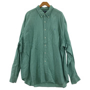 POLO RALPH LAUREN BLAKEシャツ シルクリネン エメラルド XXL