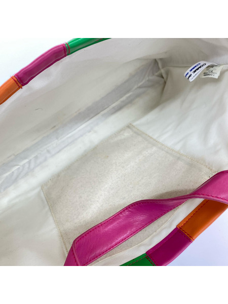 COMME des GARCONS トートバッグ S10SC06 レザーパッチワーク コムコム