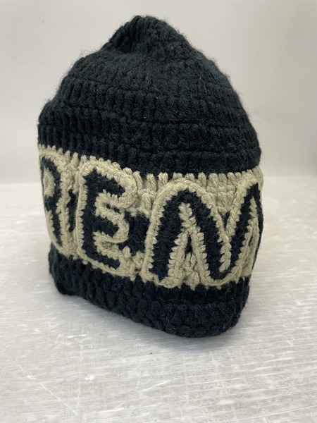 Supreme 25SS Crochet Logo Beanie クロシェットロゴビーニー ブラック×ベージュ