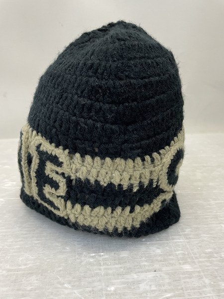 Supreme 25SS Crochet Logo Beanie クロシェットロゴビーニー ブラック×ベージュ