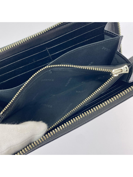 PORTER 長財布 シーン レザーブラック