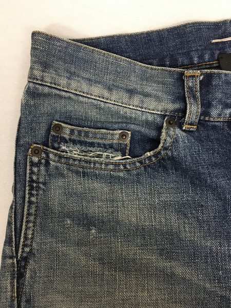 SAINT LAURENT PARIS 18AW Destroyed Skinny Denim  (30) [値下]