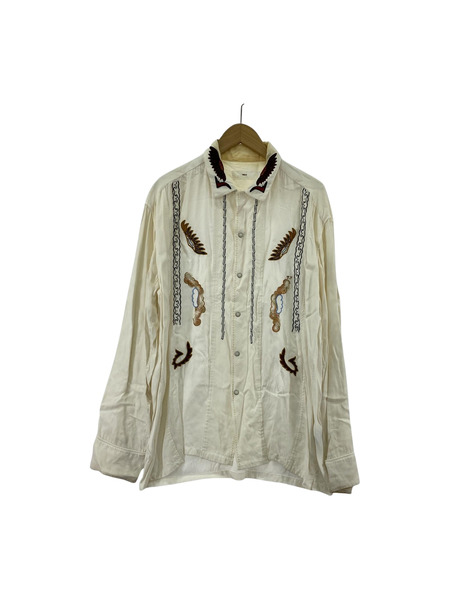 TOGA VIRILIS 20AW Rayon Embroidery Shirts 白