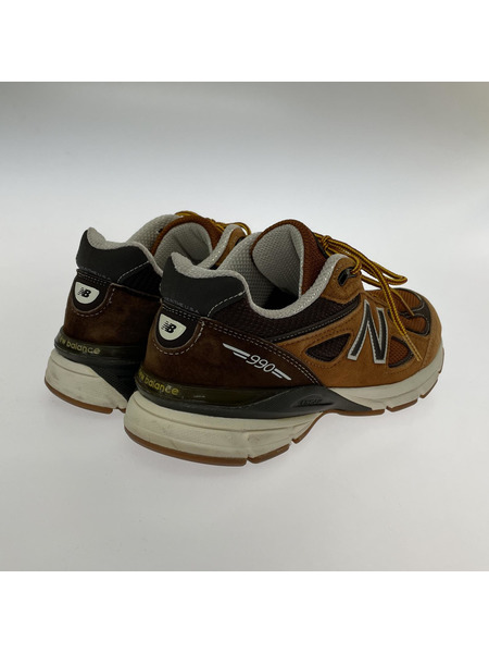 NEW BALANCE×LLbean USA製 M990LL4 スニーカー 茶 (26.5)