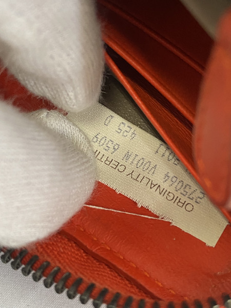 ボッテガ・ヴェネタ イントレチャート　ラウンドファスナー リペア跡有