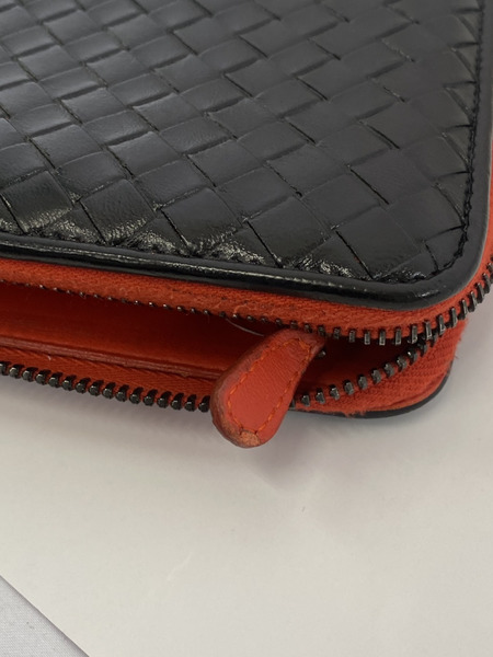 ボッテガ・ヴェネタ イントレチャート　ラウンドファスナー リペア跡有