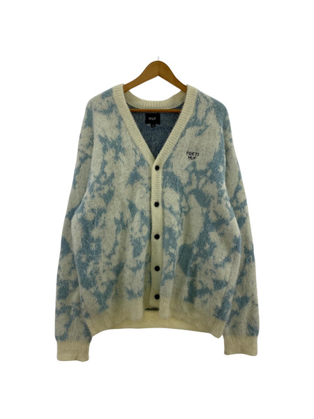 HUF　POETSHUFシャギーカーディガン（L)