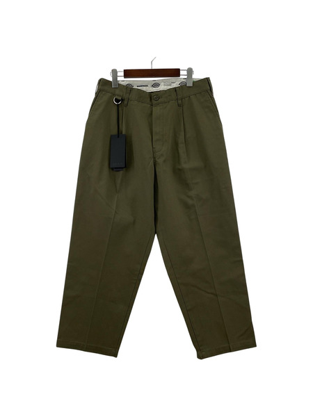 NEIGHBORHOOD×Dickies 24AW TUCK WIDE PANTS OLIVE DRAB M カーキ