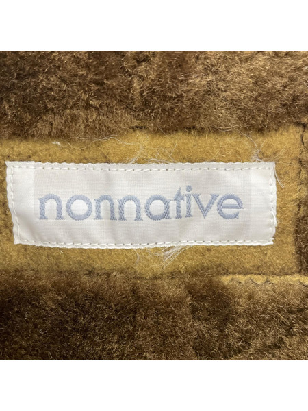 nonnative ラムスウェード ムートンベスト ブラウン