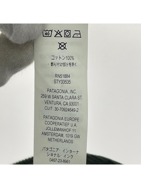patagonia キャップ コーデュロイキャップ 緑