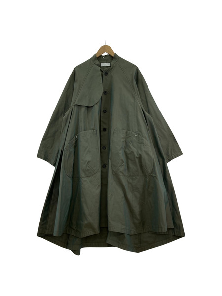 itochi Cotton Iridescent Gabardine Hexa Tent Coat Ｍ