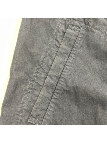 MANUAL ALPHABET 長袖シャツ ロングシャツ サイドポケット 紺（2）