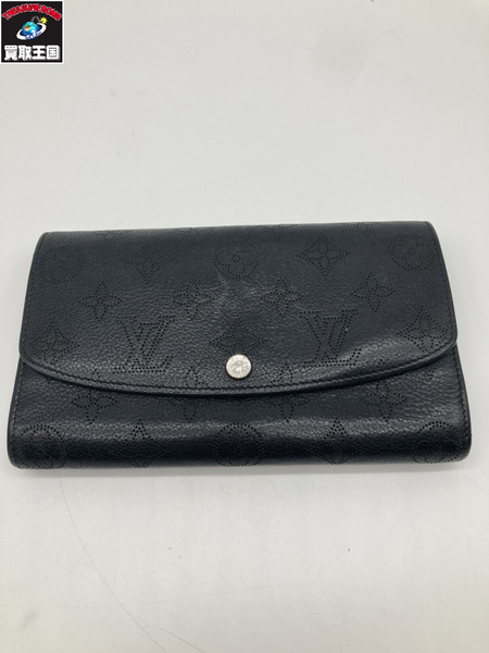 LOUIS VUITTON ルイヴィトン LV M60143 マヒナ ポルトフォイユ・イリス ノワール 長財布 サイフ 