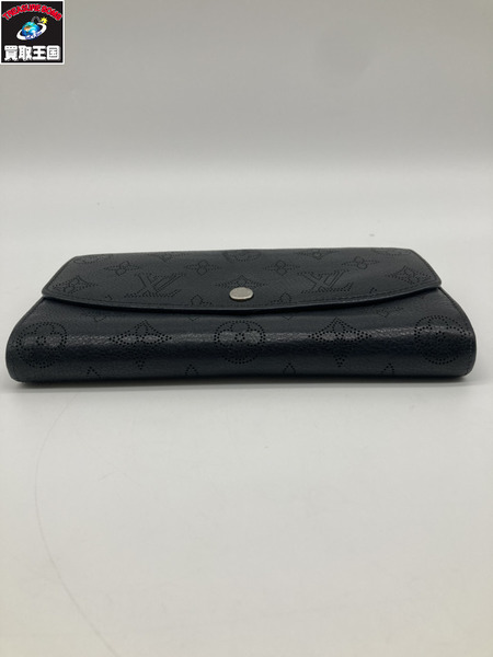 LOUIS VUITTON ルイヴィトン LV M60143 マヒナ ポルトフォイユ・イリス ノワール 長財布 サイフ 