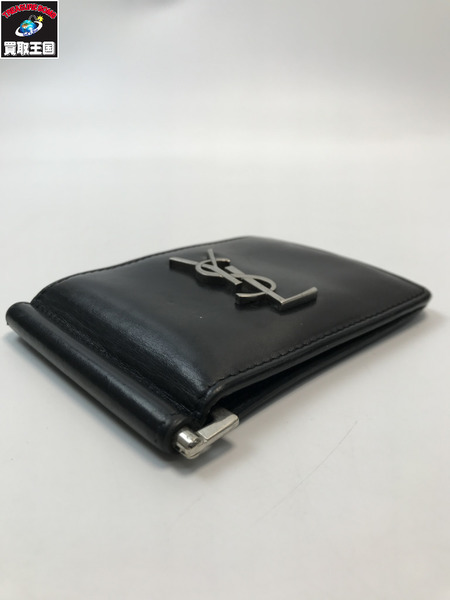 Yves Saint Laurent イブサンローラン YSL 札入れ・マネークリップ ブラック コンパクトウォレット
