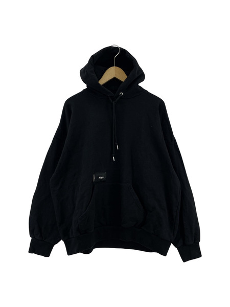 WTAPS 22AW SNEAK CRST HOODY 04 BLK