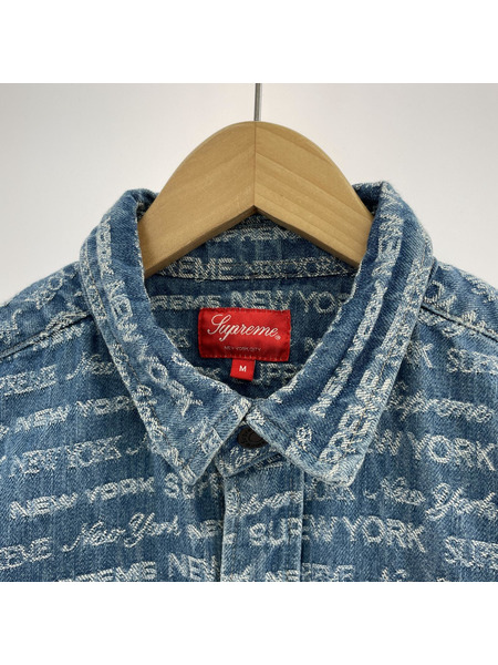 Supreme Multi Type Jacquard Denim Shirt(M)