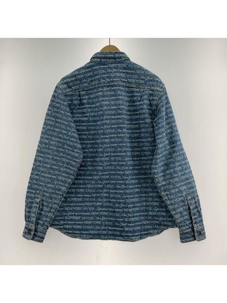 Supreme Multi Type Jacquard Denim Shirt(M)