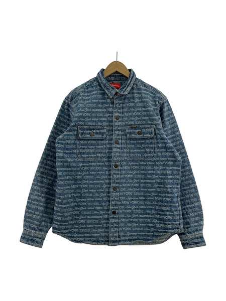 Supreme Multi Type Jacquard Denim Shirt(M)