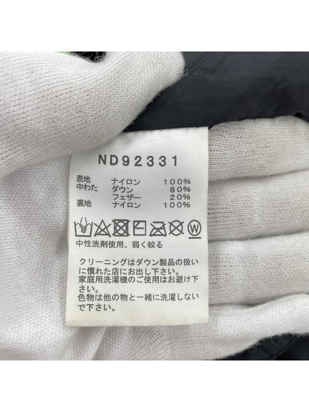 THE NORTH FACE ダウンジャケット L/S ヌプシフーディー 黒 XL