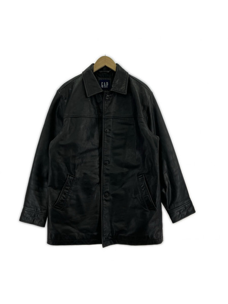 GAP レザージャケット OLD GAP 90s レザーカーコート 黒