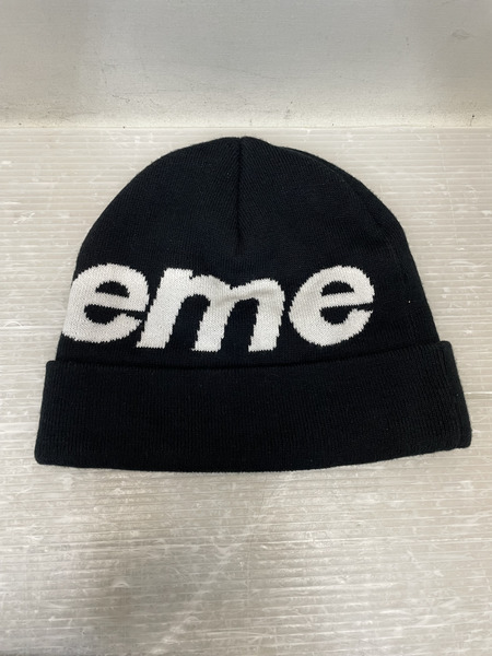 Supreme 24AW Big Logo Beanie ビッグロゴビーニー ブラック[値下]