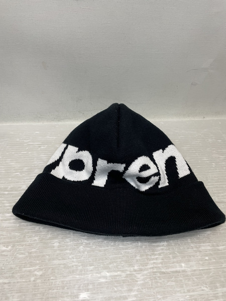 Supreme 24AW Big Logo Beanie ビッグロゴビーニー ブラック[値下]
